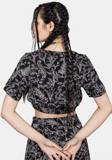 Siofra Lace Up Crop Top
