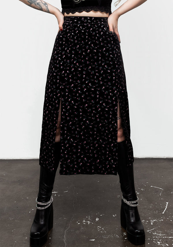 Woe Midi Split Skirt
