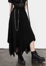 Levitate Chain Detail Midi Skirt